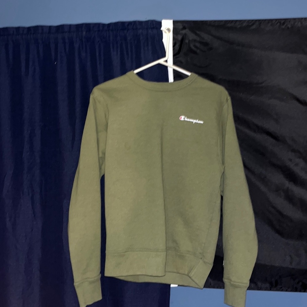 Green Mens Champion Crewneck - Picture 5 of 5